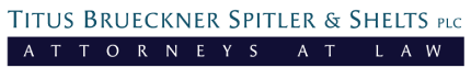 The logo for titus brueckner spiller & sheets attorneys at law.